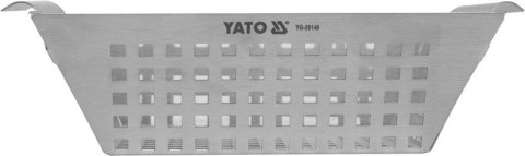 YATO KOSZYK DO GRILLOWANIA, STAL NIERDZEWNA 26*22*7CM YATO KOSZYK DO GRILLOWANIA, STAL NIERDZEWNA 26*22*7CM