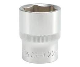 YATO NASADKA KRÓTKA 6-KĄTNA CHROMOWANA 1/2'' 22MM