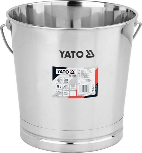 YATO WIADRO / POJEMNIK ZE STALI NIERDZEWNEJ 16L. YATO WIADRO / POJEMNIK ZE STALI NIERDZEWNEJ 16L.