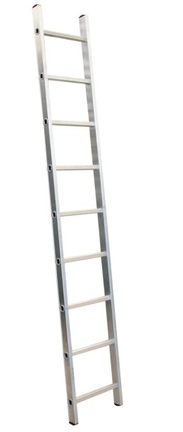 BRAKET DRABINA ALUMINIOWA PRZYSTAWNA 239CM, 9 SZCZEBLI