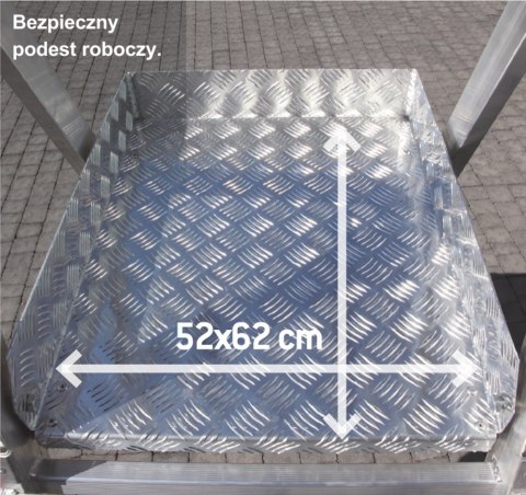 FARAONE DRABINA/PODEST ROBOCZY PLS5 130/238CM 5 STOPNI FARAONE DRABINA/PODEST ROBOCZY PLS5 130/238CM 5 STOPNI