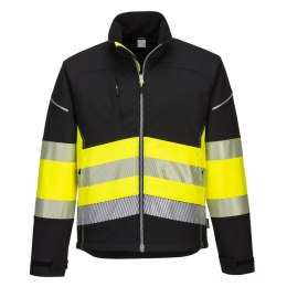 PORTWEST KURTKA OSTRZEGAWCZA SOFTSHELL PW375BKY ROZMIAR XL