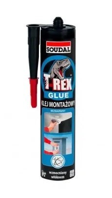 SOUDAL KLEJ MONTAŻOWY BEZBARWNY 310G T-REX SOUDAL KLEJ MONTAŻOWY BEZBARWNY 310G T-REX