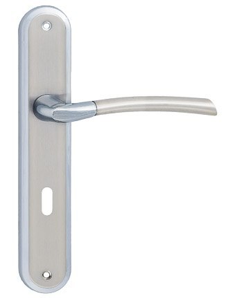 UN KLAMKA ZORBA NIKIEL-CHROM 90 NA KLUCZ