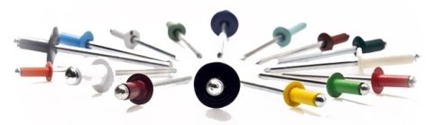 UN NIT ZRYWALNY ALUMINIOWO-STALOWY 4.0*12MM RAL 3000