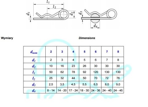 UN ZAWLECZKA PODWÓJNA AN76 6*140MM