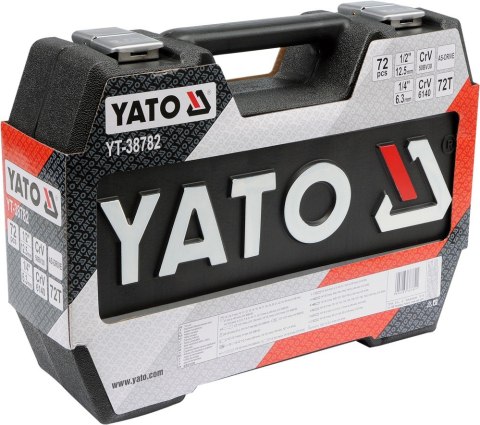 YATO ZESTAW NARZĘDZIOWY 1/2'' 1/4' 72 CZĘŚCI M YATO ZESTAW NARZĘDZIOWY 1/2'' 1/4' 72 CZĘŚCI M