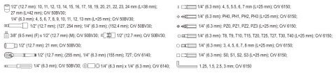 YATO ZESTAW NARZĘDZIOWY 1/2'' 1/4' 72 CZĘŚCI M YATO ZESTAW NARZĘDZIOWY 1/2'' 1/4' 72 CZĘŚCI M
