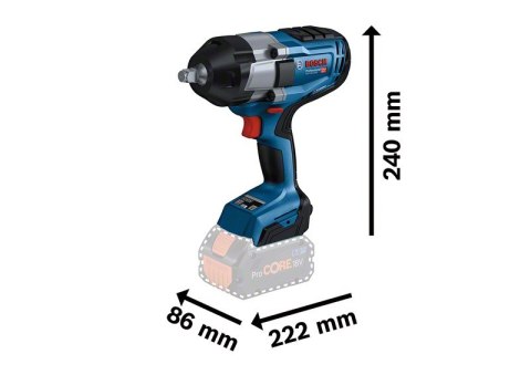 BOSCH KLUCZ UDAROWY AKUMULATOROWY 1/2' GDS 18V-1000 2*5.0AH BOSCH KLUCZ UDAROWY AKUMULATOROWY 1/2' GDS 18V-1000 2*5.0AH