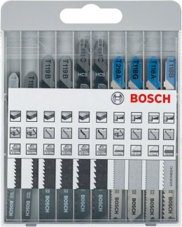 BOSCH ZESTAW BRZESZCZOTÓW DO WYRZYNARKI T 10 SZT. DREWNO