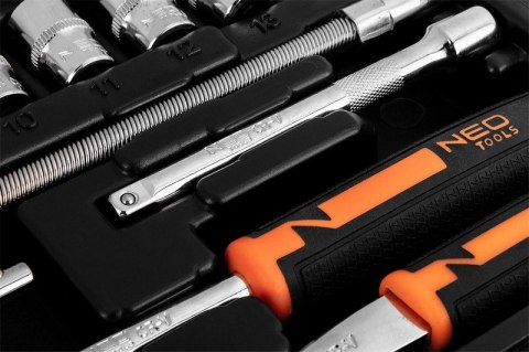 NEO ZESTAW KLUCZY NASADOWYCH 1/4'' 46SZT NEO ZESTAW KLUCZY NASADOWYCH 1/4'' 46SZT