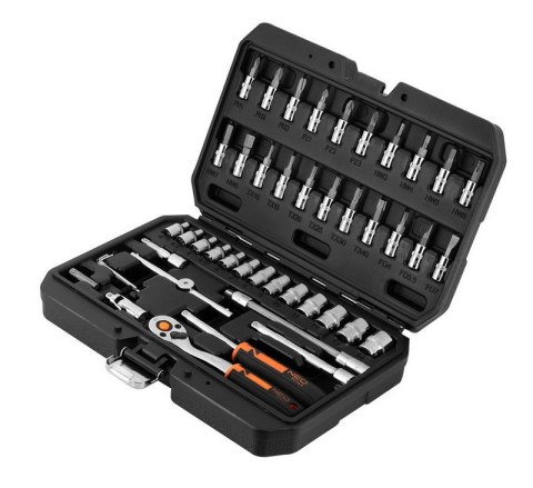 NEO ZESTAW KLUCZY NASADOWYCH 1/4'' 46SZT NEO ZESTAW KLUCZY NASADOWYCH 1/4'' 46SZT