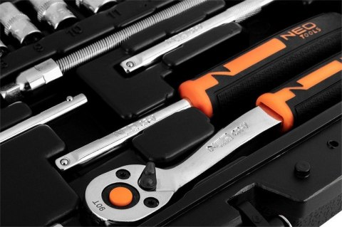 NEO ZESTAW KLUCZY NASADOWYCH 1/4'' 46SZT NEO ZESTAW KLUCZY NASADOWYCH 1/4'' 46SZT