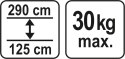 YATO PODPORA TELESKOPOWA 125-290CM
