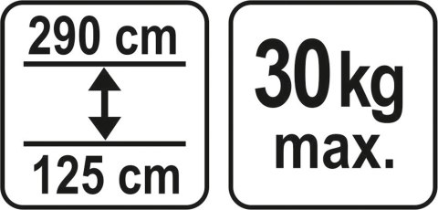 YATO PODPORA TELESKOPOWA 125-290CM YATO PODPORA TELESKOPOWA 125-290CM