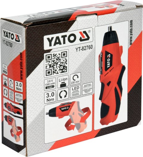 YATO WKRĘTAK AKUMULATOROWY 3.6V 1.3 AH YATO WKRĘTAK AKUMULATOROWY 3.6V 1.3 AH