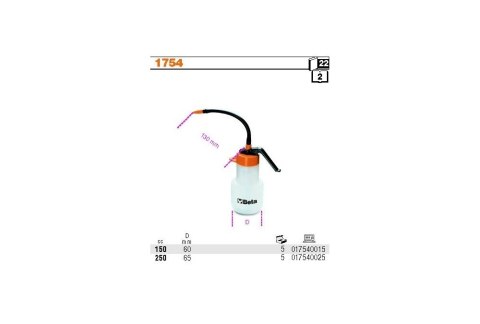 BETA OLEJARKA, OLIWIARKA CIŚNIENIOWA Z RURKĄ GIĘTKĄ 150ML. BETA OLEJARKA, OLIWIARKA CIŚNIENIOWA Z RURKĄ GIĘTKĄ 150ML.