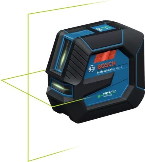 BOSCH LASER LINIOWY GLL 20-22 G ZIELONY BOSCH LASER LINIOWY GLL 20-22 G ZIELONY