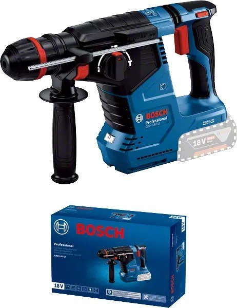 BOSCH MŁOT UDAROWY OBROTOWY AKUM. SDS+ GBH 187-LI 0*AH ONE CHUCK