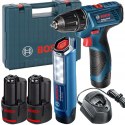 BOSCH WIERTARKO-WKRĘTARKA AKUM. GSR 120-LI 2*2.0*AH + GLI12V-300