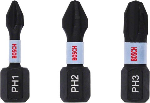 BOSCH ZESTAW BITÓW IMPACT 25MM PH1,PH2,PH3, BOSCH ZESTAW BITÓW IMPACT 25MM PH1,PH2,PH3,