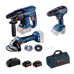 BOSCH ZESTAW NARZĘDZI GBH180LI+GWS180LI+GSR18V-50 2*5.0AH