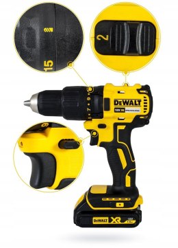 DEWALT WIERTARKO-WKRĘTARKA AKUMULATOROWA XR 18V 2*1.5AH LI