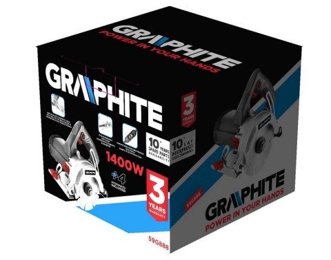GRAPHITE PRZECINARKA DO GRESU I KAMIENIA 1400W, 125MM GRAPHITE PRZECINARKA DO GRESU I KAMIENIA 1400W, 125MM