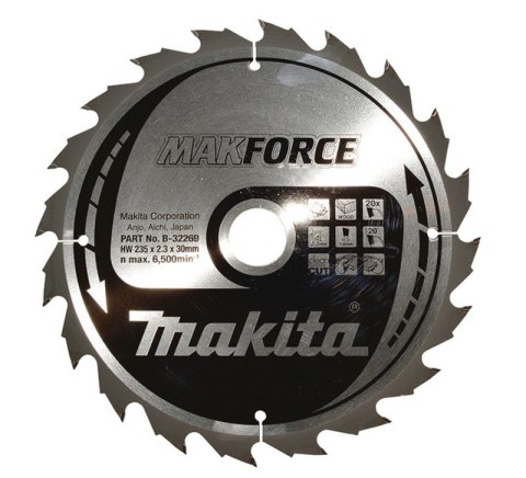 MAKITA PIŁA SPIEKOWA DO DREWNA MAKFORCE 235*30 20Z MAKITA PIŁA SPIEKOWA DO DREWNA MAKFORCE 235*30 20Z