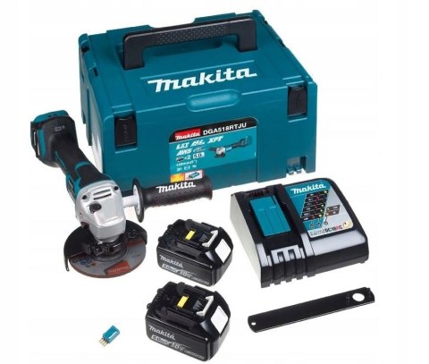 MAKITA SZLIFIERKA KĄTOWA AKUMULATOROWA 125MM BLDC 18V 2*5.0AH AWS MAKITA SZLIFIERKA KĄTOWA AKUMULATOROWA 125MM BLDC 18V 2*5.0AH AWS