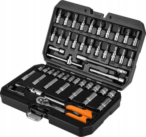 NEO ZESTAW KLUCZY NASADOWYCH 1/4'' 55 ELEMENTÓW NEO ZESTAW KLUCZY NASADOWYCH 1/4'' 55 ELEMENTÓW