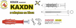 UN KOŁEK RAMOWY WSZECHSTRONNY KAXDN 10*160MM NYLON