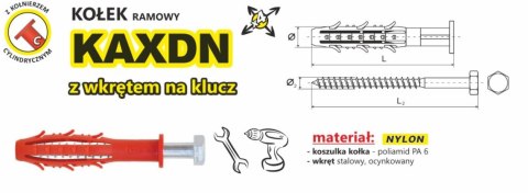 UN KOŁEK RAMOWY WSZECHSTRONNY KAXDN 10*160MM NYLON UN KOŁEK RAMOWY WSZECHSTRONNY KAXDN 10*160MM NYLON
