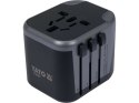 YATO ADAPTER PODRÓŻNY UNIW. 2XUSB 12W