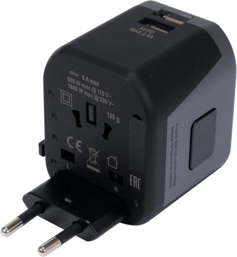 YATO ADAPTER PODRÓŻNY UNIW. 2XUSB 12W YATO ADAPTER PODRÓŻNY UNIW. 2XUSB 12W