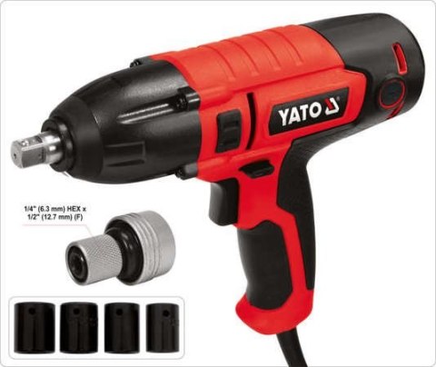 YATO ELEKTRYCZNY KLUCZ UDAROWY 1/2'' 450NM YATO ELEKTRYCZNY KLUCZ UDAROWY 1/2'' 450NM