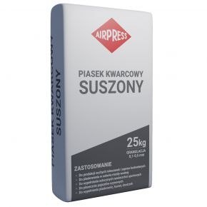 AIRPRESS PIASEK KWARCOWY SUSZONY 25KG 0-0.5MM