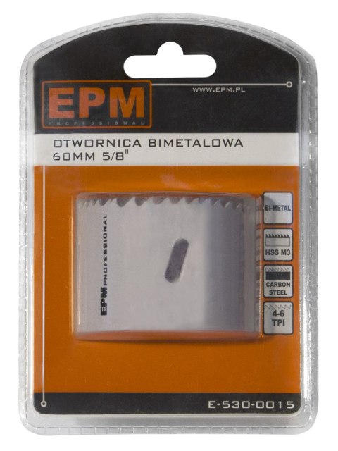 EPM OTWORNICA BI-METALOWA 60MM UCHWYT 5/8'' EPM OTWORNICA BI-METALOWA 60MM UCHWYT 5/8''
