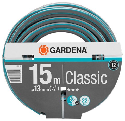 GARDENA WĄŻ OGRODOWY CLASSIC 1/2', 15 M GARDENA WĄŻ OGRODOWY CLASSIC 1/2', 15 M