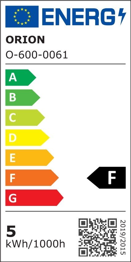 ORION ŻARÓWKA LED 5W E27 470LM 3000K CIEPŁA ORION ŻARÓWKA LED 5W E27 470LM 3000K CIEPŁA