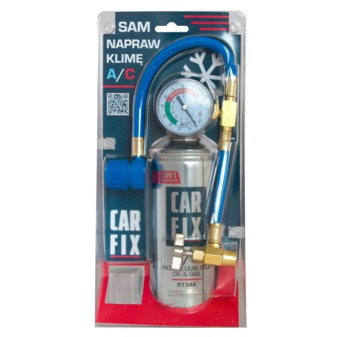 CAR FIX GAZ ZESTAW 5IN1 235G R134A AUTA 1995-2016 + PRZEWÓD CIŚN.