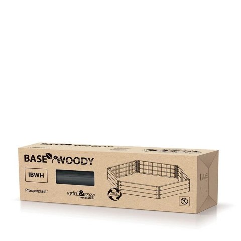 PROSPERPLAST RABATA OGRODOWA BASE WOODY IBWH 1480X1290X250MM - ANTRACYT PROSPERPLAST RABATA OGRODOWA BASE WOODY IBWH 1480X1290X250MM - ANTRACYT