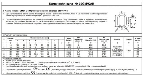 UN OGNIWO ZBIORCZE 14 GM94 G4 WLL2T UN OGNIWO ZBIORCZE 14 GM94 G4 WLL2T