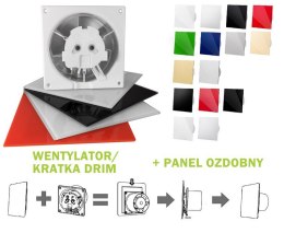 AIR ROXY PANEL DO WENTYLATORA DRIM PLEXI ALUMINIUM SZCZOTKOWANE ZŁOTO