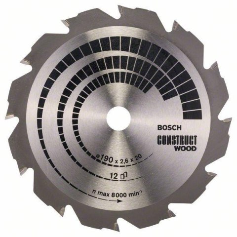 BOSCH PIŁA TARCZOWA-H OPTILINE WOOD 190*20Z12 BOSCH PIŁA TARCZOWA-H OPTILINE WOOD 190*20Z12