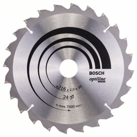 BOSCH PIŁA TARCZOWA-T OPTILINE WOOD 216*2,0*30/Z24 BOSCH PIŁA TARCZOWA-T OPTILINE WOOD 216*2,0*30/Z24