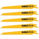 DEWALT BRZESZCZOTY DO PIŁY SZABLASTEJ 152*3.6-5.1MM 5 SZT.
