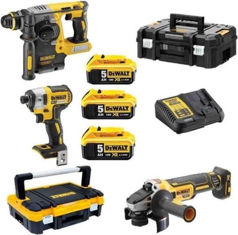 DEWALT ZESTAW NARZĘDZI 18V XR DCF887N + DCH273 + DCG405 3*5.0AH DEWALT ZESTAW NARZĘDZI 18V XR DCF887N + DCH273 + DCG405 3*5.0AH