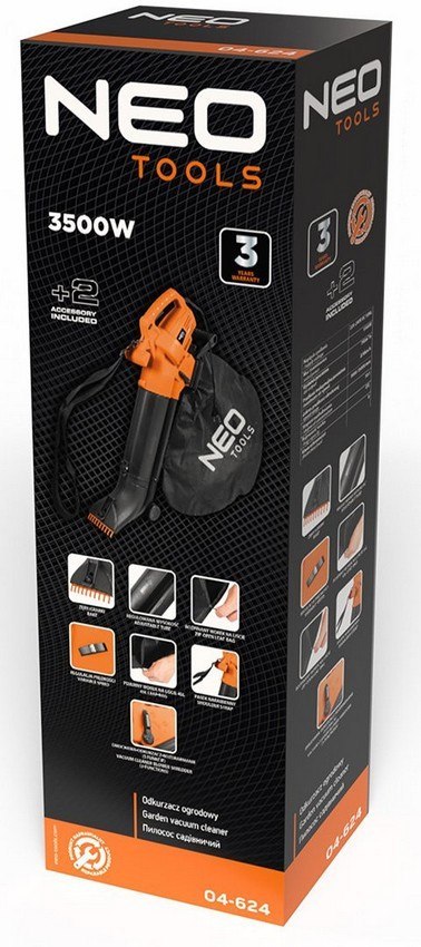 NEO ODKURZACZ OGRODOWY 3500W WOREK 45L NEO ODKURZACZ OGRODOWY 3500W WOREK 45L