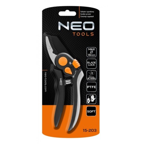 NEO SEKATOR KOWADEŁKOWY 200MM, ZAKRES DO 18MM,REGULOWANY ROZSTAW NEO SEKATOR KOWADEŁKOWY 200MM, ZAKRES DO 18MM,REGULOWANY ROZSTAW